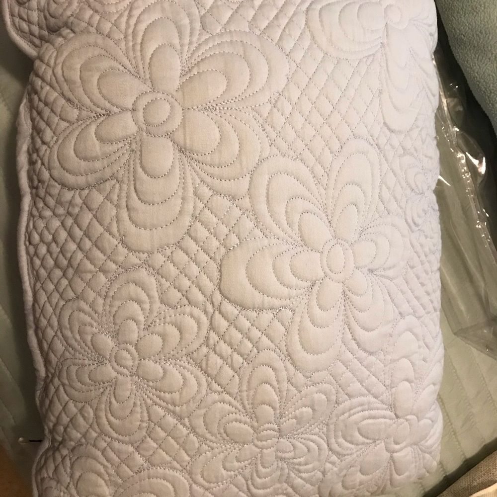 Laura Ashley throw pillow, Light Blue